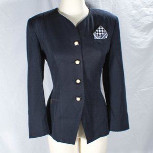 Vintage 1980s/1990s Navy Blue Blazer Gloria Vanderbilt
